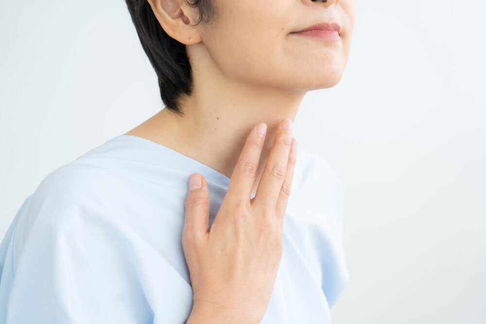 のどがつかえる、飲み込みにくい